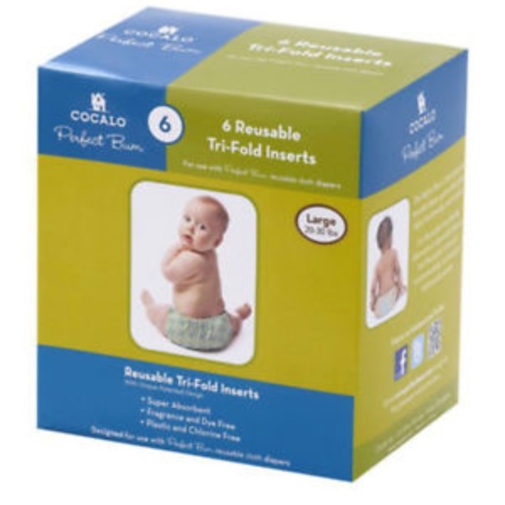 NEW- Cocalo Perfect Bum Reusable Tri-fold Inserts